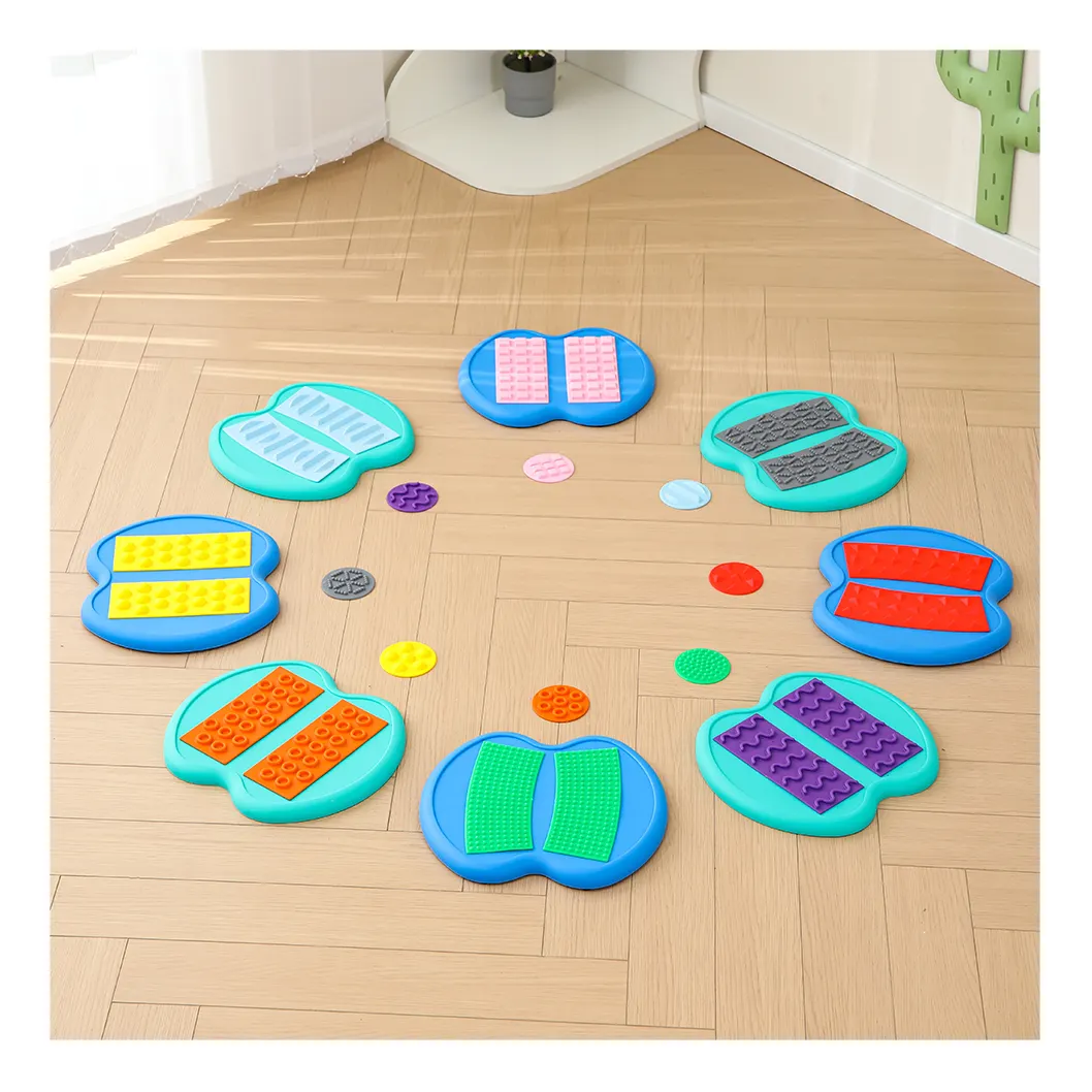 Bambini a forma di onda balance beam stepping stones bambini percorso ad ostacoli tavola tattile struttura antiscivolo giocattoli sensoriali per bambini