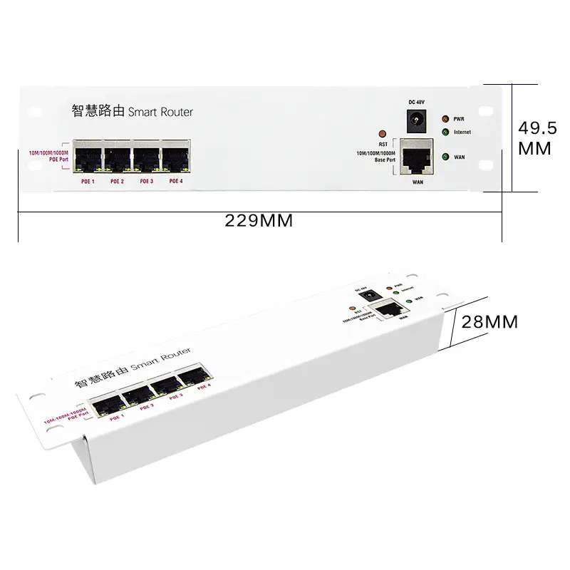 Routeur Lan réseau lan routeur sans fil wifi module de boîte de courant faible routage 4 ports