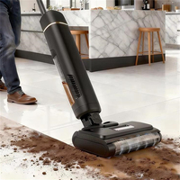 Machine à laver les sols multifonctionnelle à moteur sans balais, aspiration 7KPa-10KPa, aspirateur sans fil rechargeable, aspirateur humide et sec