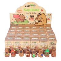 Figurine PVC Kapibara en boîte mystère, thème animal, 24 pouces, emballage d'origine, Montagnes et Mers, porte-clés mignon, jouet type Hootie