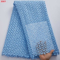 3001 Dentelle Cordon Guipure Rouge Brodée Oeillets Tissu de Dentelle Cordon Africaine Tissu de Dentelle Nigériane de Haute Qualité pour Fête de Mariage