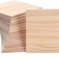 Blocs et carrés en bois vierges pour l'artisanat et la création