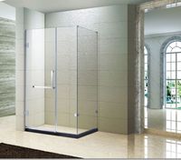 Foshan KMRY moderne hôtel cabine de douche coulissante Rectangle pierre artificielle sans cadre salle de bain salle de douche charnière Style ouvert