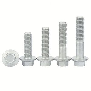 Tornillo hexagonal de acero al carbono galvanizado con rosca completa ASTM M8 M16, sujetadores y tornillos de cabeza hexagonal cincados, clase 4.8 - Product Image 1