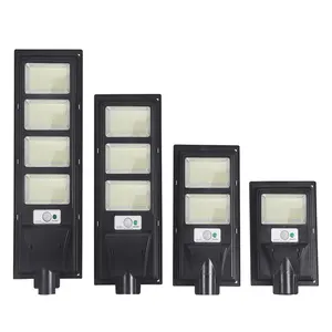 2024 Super Bright All-In-One Solar LED Street Light Multiple Sizes Long Lifespan Integrated Battery Power Supply