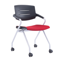 Chaise de bureau moderne à dossier haut sans roulettes pour le personnel de bureau, prix bas, vente en gros d'usine