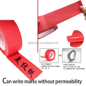 Ruban de masquage en <span class=keywords><strong>papier</strong></span> rouge haute température pour l'automobile, résistant à la chaleur au silicone, retrait propre pour la peinture en poudre et la peinture au pistolet - Product Image 4