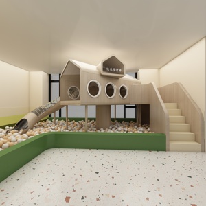 Indoor Slide And Ball <strong>Pit</strong> <strong>Pool</strong> Combo, <strong>Soft</strong> Play Center For Toddlers 1-3 Years, Home Kindergarten Activity Set - Product Image 1