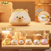 100% Original Molynk Série Restaurant Bear Dim Sum Squishy Blind Box Slow Rebound Toy Kawaii Bao Bun Mystery Box Anti-stress