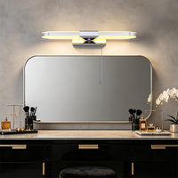 Applique murale de luxe en laiton pour miroir de salle de bain, luminaire frontal pour miroir, éclairage décoratif mural, applique LED pour tableau