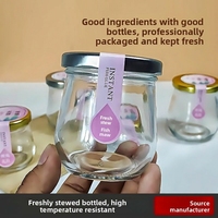 Pot en verre borosilicate moderne avec couvercle métallique hermétique, anti-fuite, compatible micro-ondes et lave-vaisselle, sans BPA, pour stockage alimentaire de haute qualité