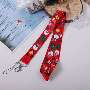 Cordón de tela personalizado para Navidad con broche de langosta para tarjetas de identificación, teléfonos y llaves – Regalo festivo ideal - Product Image 3