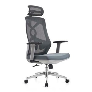 Manufacturer High Back <b>Adjustable</b> Lumbar Support Armchair Task Staff Executive <b>Desk</b> Chair Ergonomic Blue Mesh Chair for <b>Office</b> - Product Image 1