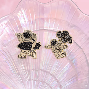 航空宇宙飛行士ブローチエナメルピン服カスタムロゴカスタマイズされたバッジラペルピン服バッグ金属ピン - Product Image 6