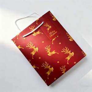 Wholesale Luxury Art Paper <b>Gift</b> Bag Custom Durable Colorful with <b>Ribbon</b> Handle - Product Image 2