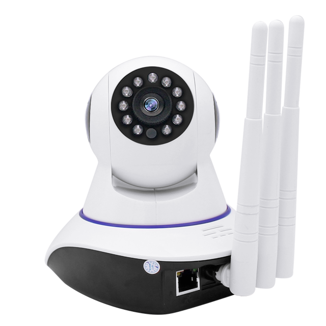 Security Cctv Wireless Camera Three Antenna 1.3 Mp Hd Smart Home Wifi Ip
