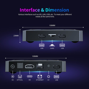 Androidtv X96 M300 S905X5M 4G 32G ATV TV BOX Android14 IP-TV 8K <span class=keywords><strong>film</strong></span> giocatore 2.4G/5G WiFi B-T 4 Core Smart AI Set-top Box - Product Image 4