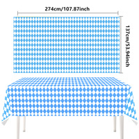 Pour l'Allemagne, Fournitures de fête d'Oktoberfest : Ensemble de vaisselle, Bannières, Ballons, Décorations en nid d'abeille - Tissu, Papier, Porcelaine