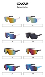 Offre Spéciale femmes sport cyclisme lunettes <span class=keywords><strong>de</strong></span> <span class=keywords><strong>soleil</strong></span> coloré enduit <span class=keywords><strong>Ski</strong></span> lunettes miroir pour coupe-vent conduite équitation pour Sports en plein air - Product Image 4