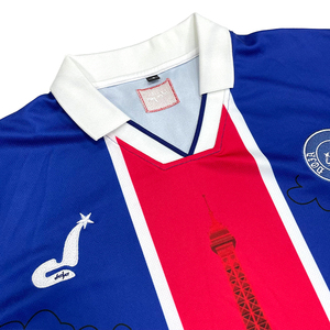 Maillot de football rétro personnalisé pour homme, maillot de foot sublimé, streetwear tendance, logo brodé, polo de football rétro - Product Image 3