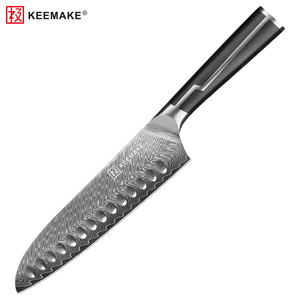 <span class=keywords><strong>Couteau</strong></span> Santoku <span class=keywords><strong>de</strong></span> cuisine professionnel KEEMAKE, acier Damas 67 couches avec cœur VG10, <span class=keywords><strong>couteau</strong></span> <span class=keywords><strong>de</strong></span> chef <span class=keywords><strong>japonais</strong></span> avec manche en ABS - Product Image 1