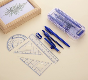 Juego de Compás de Alta Calidad para Estudiantes, Estilo Industrial, Kit de Matemáticas de 8 Piezas, Juego de Instrumentos Matemáticos, Juego de Geometría - Product Image 6