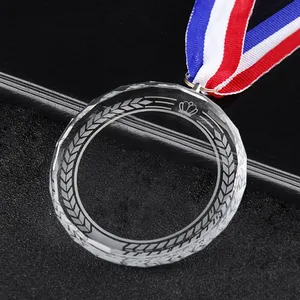 Medallas <span class=keywords><strong>de</strong></span> cristal personalizadas <span class=keywords><strong>gratis</strong></span>, recuerdos deportivos, medalla <span class=keywords><strong>de</strong></span> Honor, competición escolar, impreso en Color logotipo grabado, regalos <span class=keywords><strong>de</strong></span> premio con nombre - Product Image 3