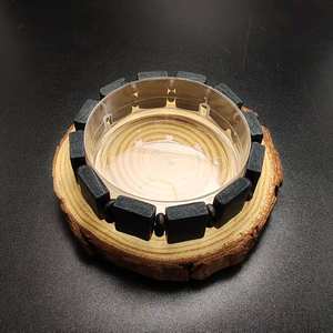 Pulsera de panel en blanco de madera para icono Santo religioso Pulsera de pieza cuadrada de madera <span class=keywords><strong>Rosario</strong></span> Pulsera elástica - Product Image 2