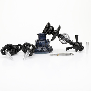 Mini Chicha Arabe Double Tuyau en Verre Acrylique – Kit <span class=keywords><strong>de</strong></span> Fumée Portable pour Bar et Fêtes - Product Image 4