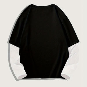 T-shirts en coton à manches longues en gros, impression sérigraphique facile, vêtements pour hommes à grammage élevé, exportateur de t-shirts vintage surdimensionnés - Product Image 2