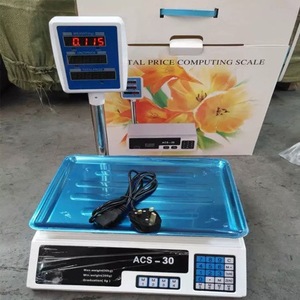 Balance de précision commerciale ACS-40 avec affichage numérique LED, garantie 1 an, design de bras en forme de lettre Scarlet pour légumes - Product Image 4