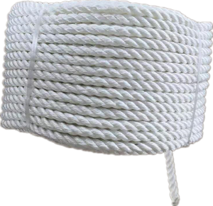 Hitech Rope Factory Natural Unbleached Cotton Rope - 3 Strand <strong>Twisted</strong> Cotton Cord for Wall Hanging DIY Craft Making Plant Hang - Product Image 4