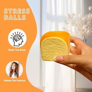 ของเล่นบีบคลายเครียด ของชำร่วยงานปาร์ตี้สำหรับผู้ที่มีสมาธิสั้น ขนมปังฮาวายแบบนุ่มๆ บีบแล้วคืนรูปช้าๆ ของเล่นบีบรูปอาหาร - Product Image 3