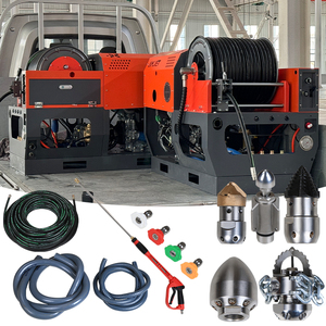 AMJET <span class=keywords><strong>Bon</strong></span> <span class=keywords><strong>rapport</strong></span> <span class=keywords><strong>qualité</strong></span>-<span class=keywords><strong>prix</strong></span> 300bar 40lpm Nettoyage des tuyaux jusqu'à 600 mm Nettoyeur de canalisations d'égouts Machine à jet hydraulique Nettoyeur de canalisations d'égouts - Product Image 1