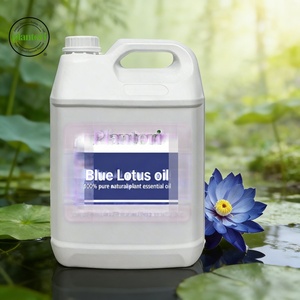 Aceite portador de almendras de grado cosmético, aceites esenciales de aromaterapia de lirio de agua puro <span class=keywords><strong>y</strong></span> loto azul, venta al por mayor a granel - Product Image 3