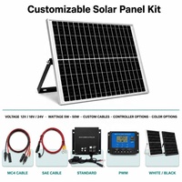 Panneau solaire en verre 10W 20W 30W avec support de montage pour ouvre-porte automatique, caméra de sécurité CCTV et système d'alarme