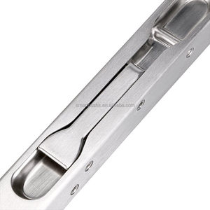 กลอนประตูเหล็กสแตนเลสแบบหนาพิเศษ สำหรับงานหนัก ผิวสีนิกเกิลขัดเงา รับประกัน 3 ปี ติดตั้งง่าย เหมาะสำหรับใช้ในโรงแรม - Product Image 4