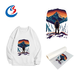 Autocollants DTF thermocollants personnalisables, motifs touristiques de montagne enneigée, haute résolution, lavables - Product Image 1