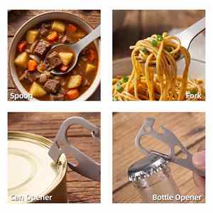 Cuchara y Tenedor para Senderismo Baiyuheng en Venta, Cuchara-Tenedor <span class=keywords><strong>de</strong></span> <span class=keywords><strong>Cocina</strong></span>, Herramienta <span class=keywords><strong>de</strong></span> Supervivencia - Product Image 5