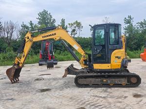 Mini-excavatrice Yanmar Vio50 de 1,5 tonne avec godet de creusement d'une capacité de 0,12 m³, excavatrice compacte d'occasion, pièces d'origine, certifiée CE - Product Image 4