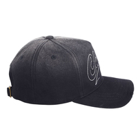 Casquette de baseball ajustée respirante à 6 panneaux avec visière incurvée, broderie 3D personnalisée, casquette de baseball ajustée