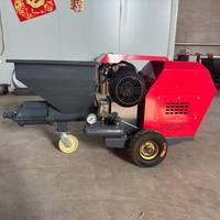 Machine de pulvérisation de mortier de ciment mobile compacte à prix d'usine, machine de pulvérisation de plâtre pour murs, utilisée pour la rénovation intérieure et extérieure