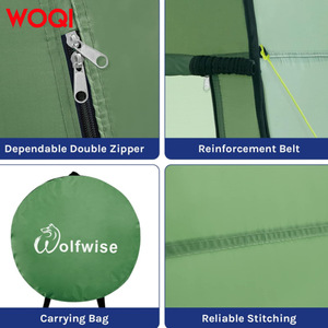 Tente de douche pliable Woqi 120x120x190cm, imperméable et offrant une intimité, pour le camping, la plage et les activités de plein air - Product Image 5