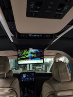 Moniteur de toit de voiture IPS 14 pouces pour Toyota Alphard Série 40 AH40 2024 FHD 1080P Lecteur MP5 Rabattable avec USB et Wi-Fi intégré