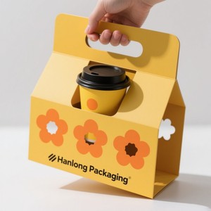 Boîte porte-gobelet en papier jetable de conception personnalisée de qualité supérieure 16 <span class=keywords><strong>oz</strong></span> <span class=keywords><strong>12</strong></span> <span class=keywords><strong>oz</strong></span> 18 <span class=keywords><strong>oz</strong></span> Boîte recyclable faite à la main enduite pour les petites entreprises - Product Image 5