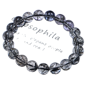 Wholesale Semi Gem Natural Bead <b>Bracelet</b> Trendy Quartz <b>Crystal</b> Personalized for Students Tourmaline Green Hair <b>Bracelet</b> Parties - Product Image 1