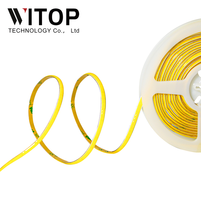 High Brightness 5mm CRI>90 CCT Dimmable 2700K 6500K High CRI 608Leds DC12/24V Wholesale Flexible Cob Led Strip Light