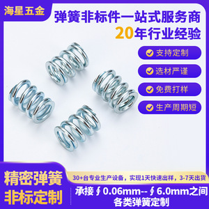 Muelles de compresión Haixing Hardware de acero inoxidable 304 galvanizado, cilíndricos helicoidales para dispositivos electrónicos - Product Image 5