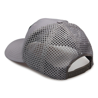Personalizado pesca con mosca suave malla transpirable Golf Polo PVC parche pescado hombres gorras deportivas