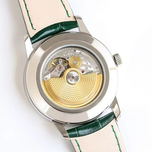 Reloj Automático con Fase Lunar y Fecha Retrograda, Modelo 2026, Caja de Acero Plateado, Esfera Blanca, Correa de Cuero de Lujo - Product Image 4
